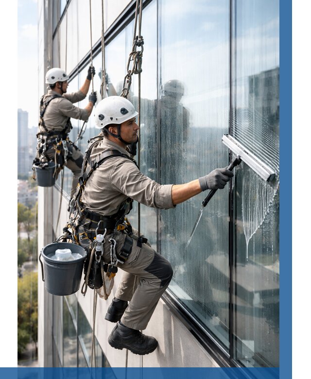 Мойка окон альпинистами в Череповце от 4599 р. | ВЫСОТНИК-Чрп