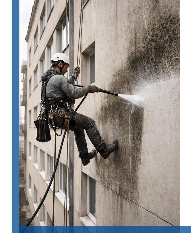 Профессиональная очистка фасадов от плесени в Череповце