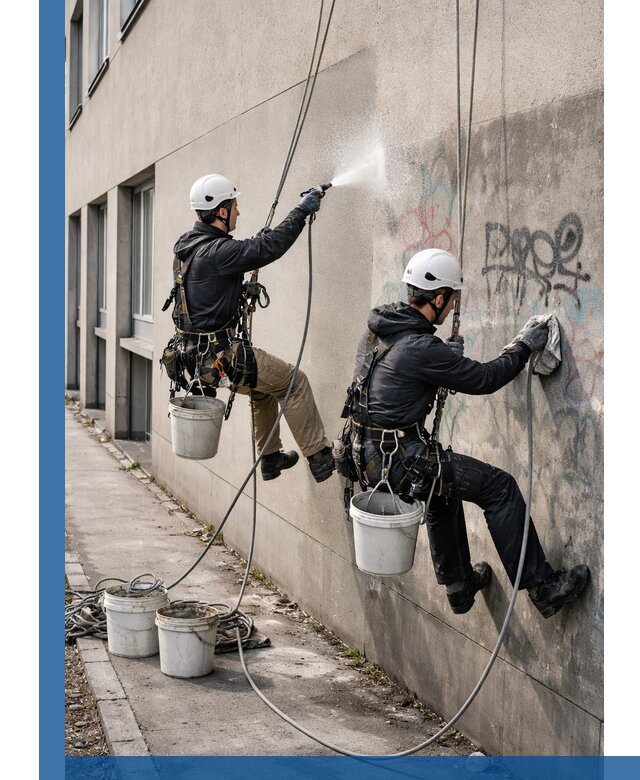 Антиграффити покрытие фасада с защитой от надписей в Череповце