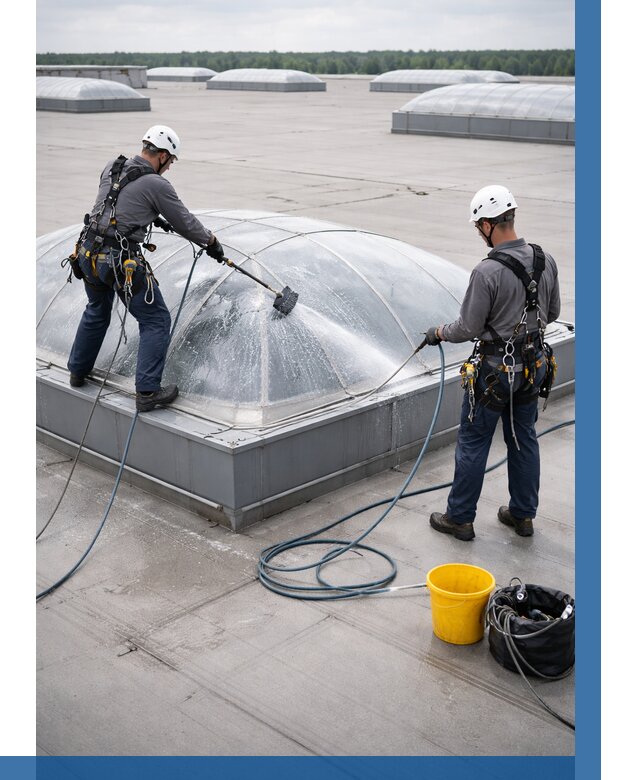 Мойка зенитных фонарей в Череповце, заказать от 4599 р. | ВЫСОТНИК-Чрп