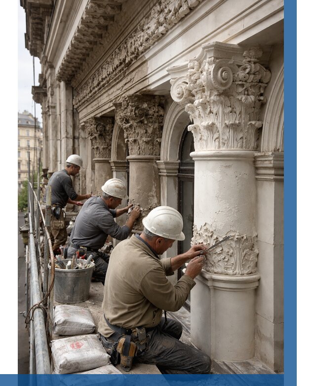 Реставрация фасадной лепнины в Череповце от 2555 р. | ВЫСОТНИК-Чрп