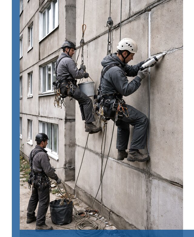 Герметизация межпанельных швов в Череповце с гарантией герметичности