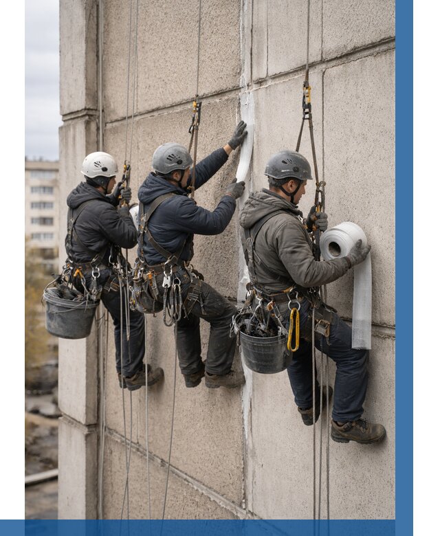 Ремонт межпанельных швов в Череповце от 767 р. | ВЫСОТНИК-Чрп