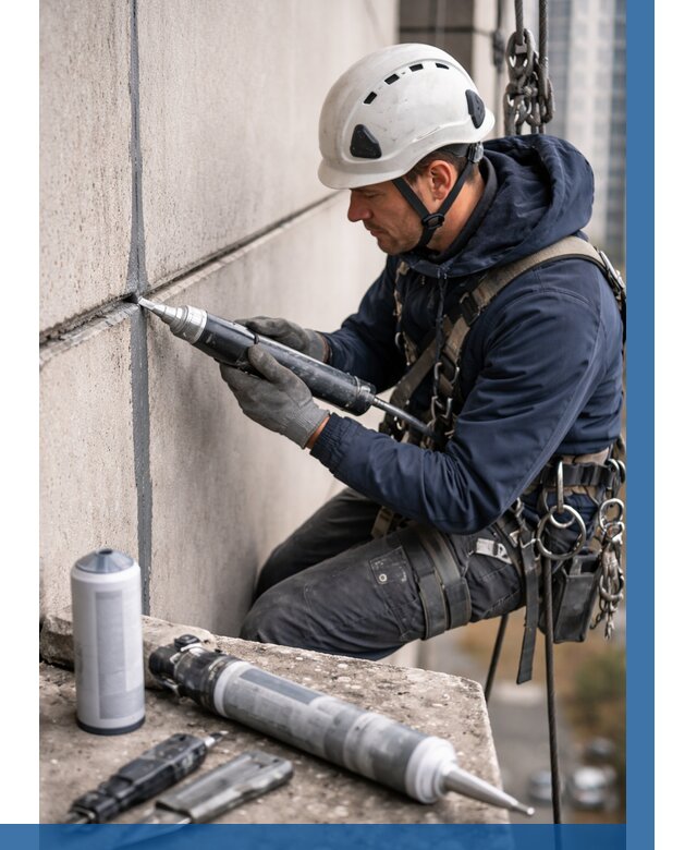 Вторичная герметизация швов в Череповце от 460 р. | ВЫСОТНИК-Чрп