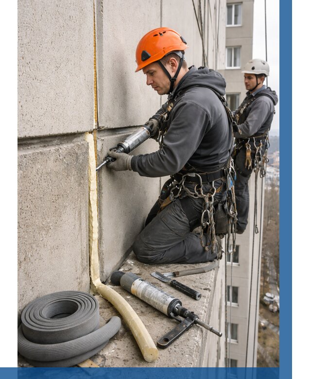 Теплый шов межпанельные швы в Череповце от 715 р. | ВЫСОТНИК-Чрп