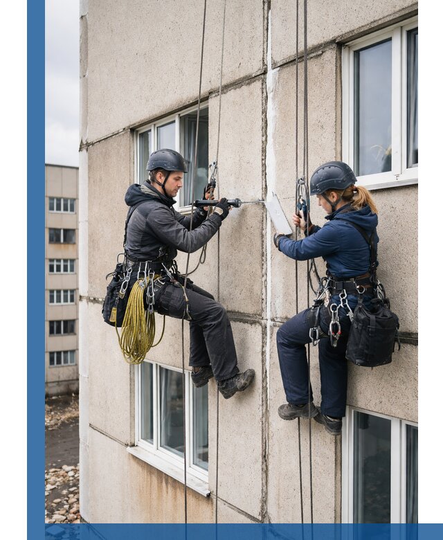 Герметизация межпанельных швов тёплым швом в Череповце