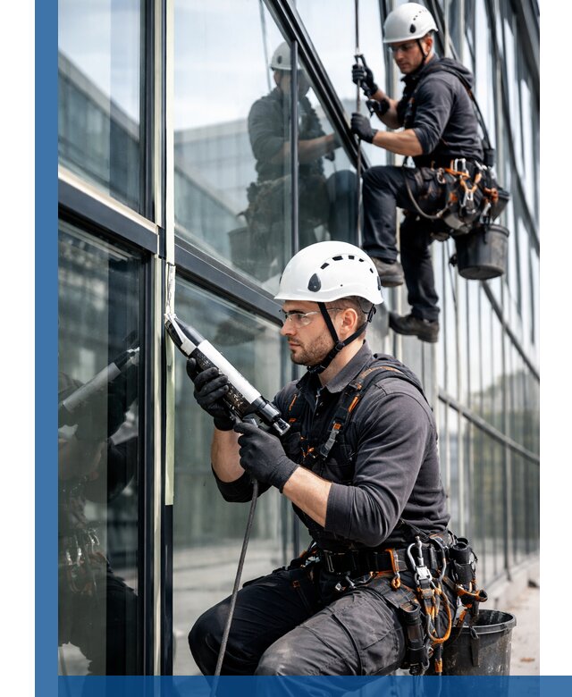 Герметизация витражных швов в Череповце для зданий и фасадов