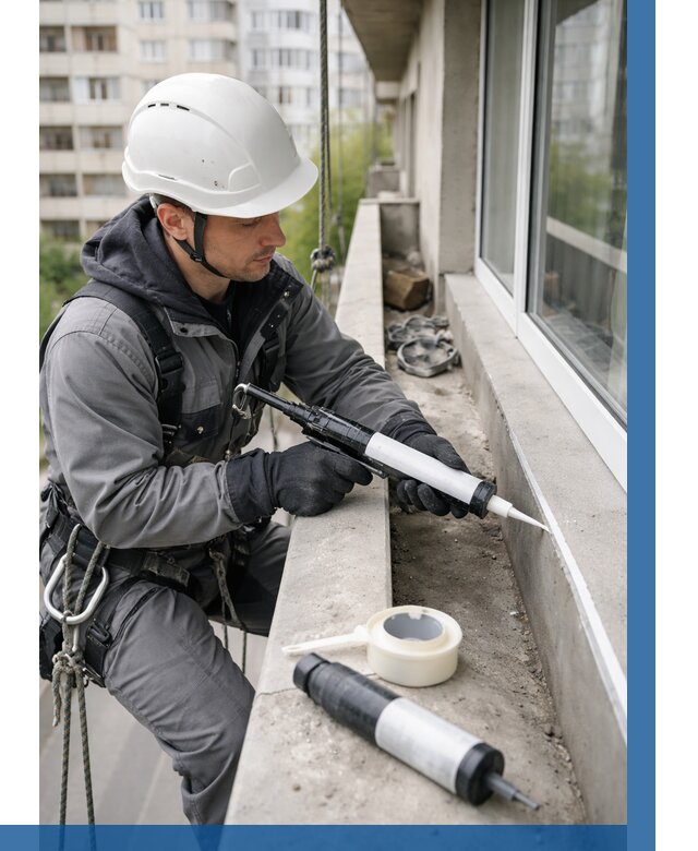 Герметизация швов лоджии в Череповце от 4599 р. | ВЫСОТНИК-Чрп