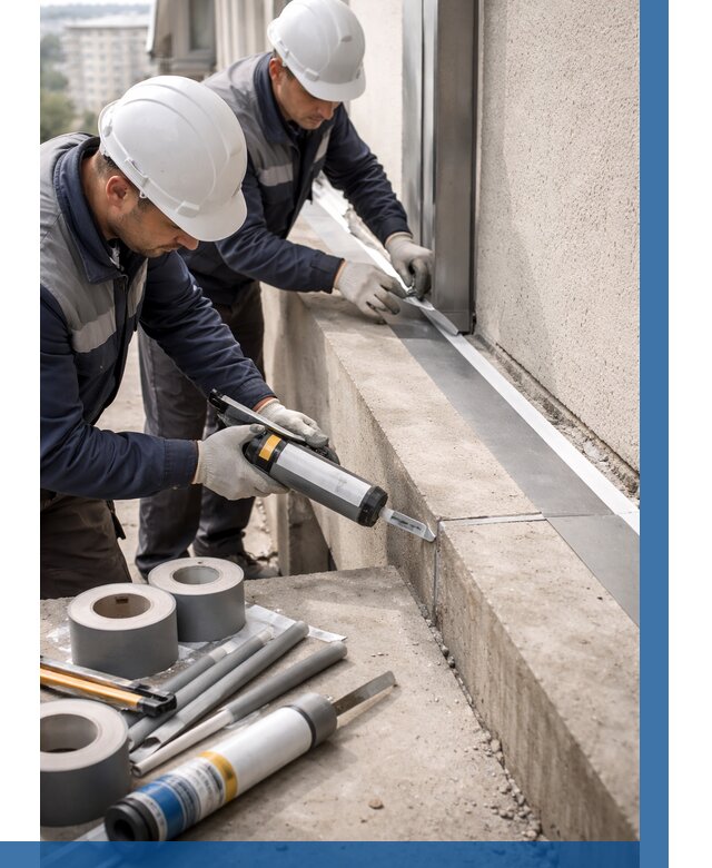 Герметизация примыкания балкона в Череповце от 4599 р. | ВЫСОТНИК-Чрп