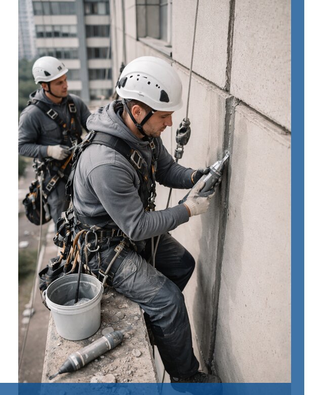 Ремонт деформационных швов здания в Череповце от 1022 р. | ВЫСОТНИК-Чрп