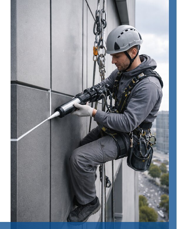 Герметизация стыков фасадных панелей в Череповце от 6644 р.| ВЫСОТНИК-Чрп