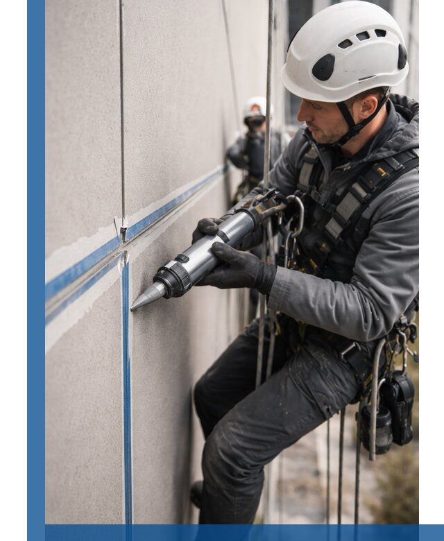 Герметизация стыков фасадных панелей в Череповце качественно и быстро