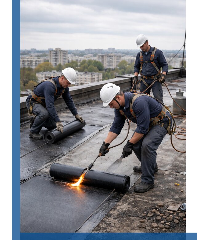 Ремонт наплавляемой кровли в Череповце качественно и надежно