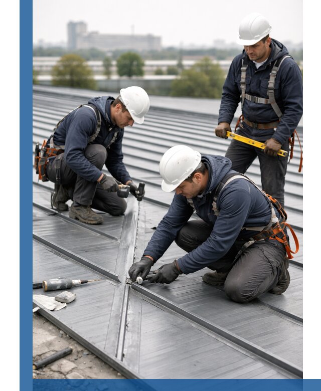 Ремонт фальцевой кровли в Череповце срочно и качественно