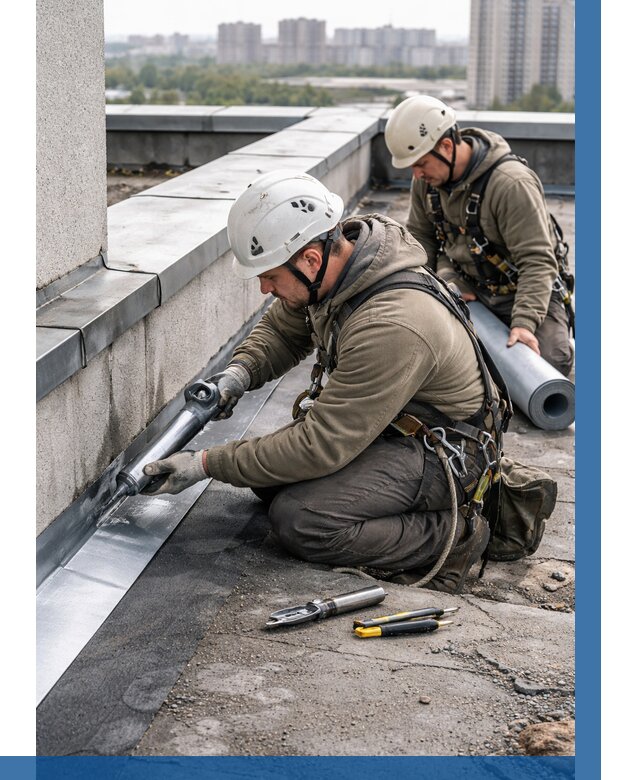 Ремонт кровельных примыканий в Череповце от 1227 р. | ВЫСОТНИК-Чрп