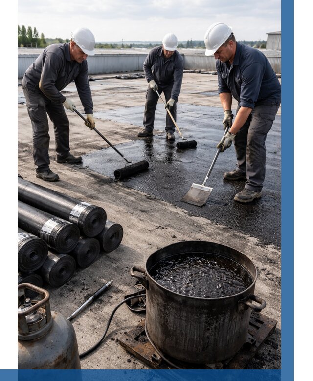 Гидроизоляция кровли мастикой в Череповце от 613 р. | ВЫСОТНИК-Чрп