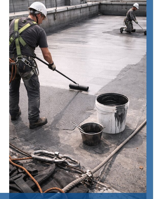 Гидроизоляция кровли жидкой резиной в Череповце от 511 р. | ВЫСОТНИК-Чрп