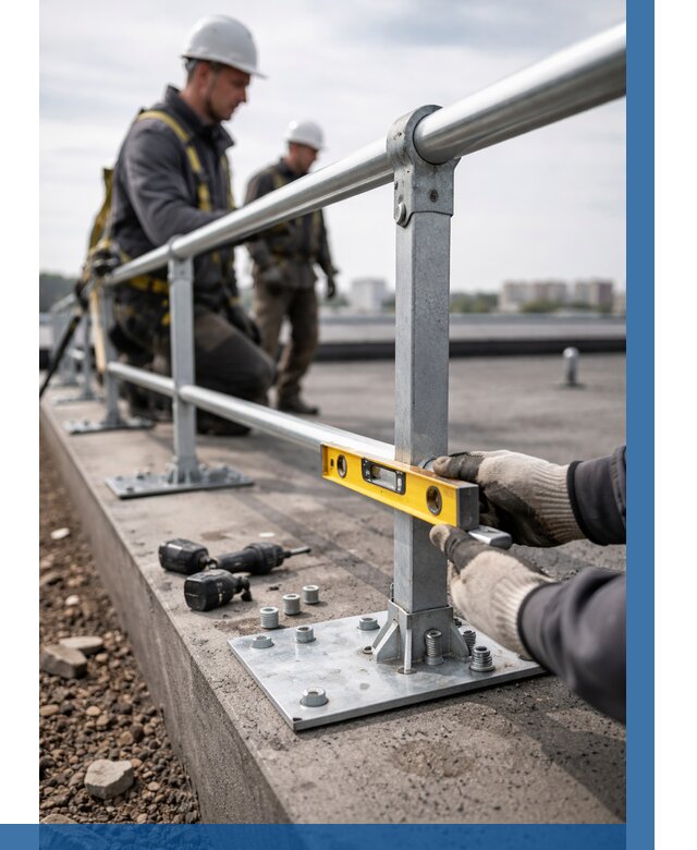 Монтаж кровельного ограждения в Череповце от 1227 р. | ВЫСОТНИК-Чрп