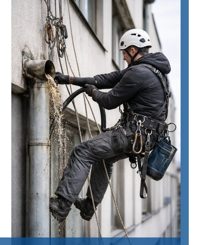 Прочистка водосточных труб в Череповце от 3577 р. | ВЫСОТНИК-Чрп