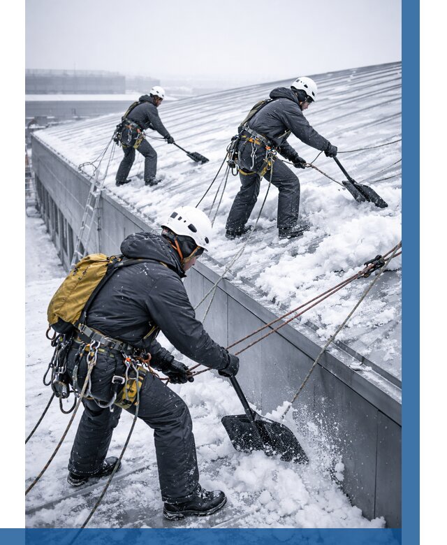 Очистка навесов от снега в Череповце от 4599 р. | ВЫСОТНИК-Чрп