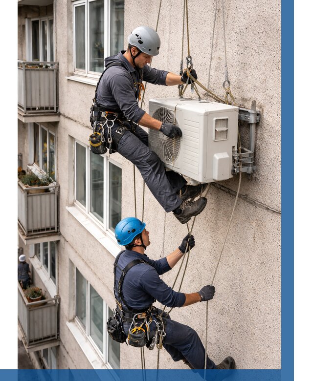 Перенос внешнего блока кондиционера в Череповце от 9199 р.| ВЫСОТНИК-Чрп