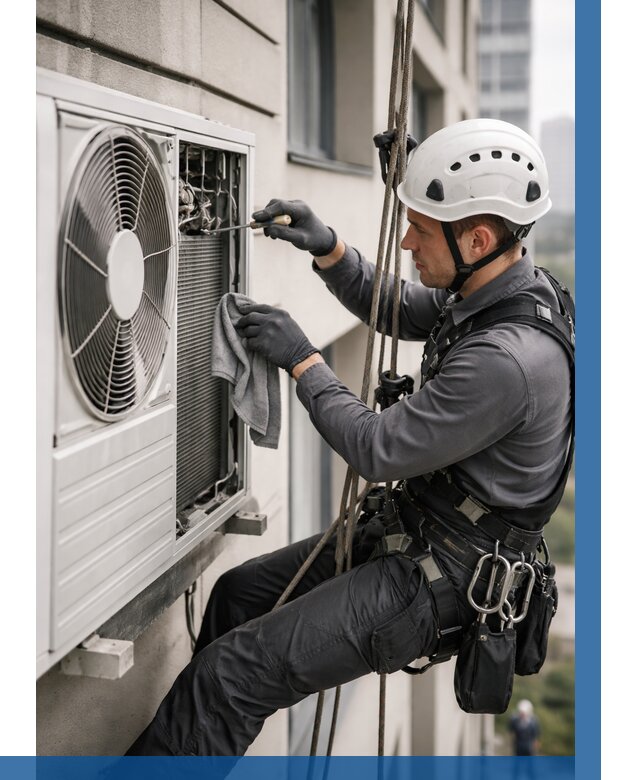 Обслуживание внешнего блока кондиционера в Череповце от 2760 р.ВЫСОТНИК-Чрп