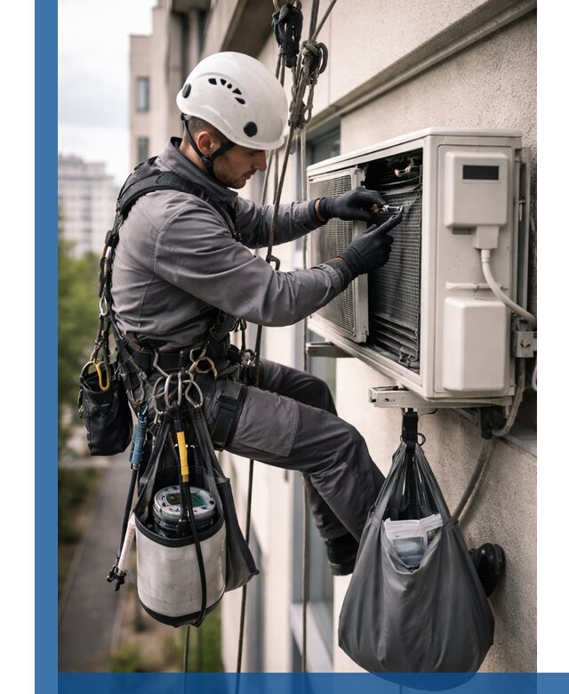 Обслуживание внешнего блока кондиционера в Череповце профессионально