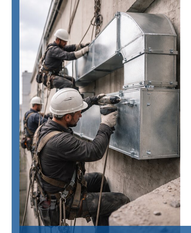 Профессиональный монтаж вентиляционных коробов в Череповце под ключ