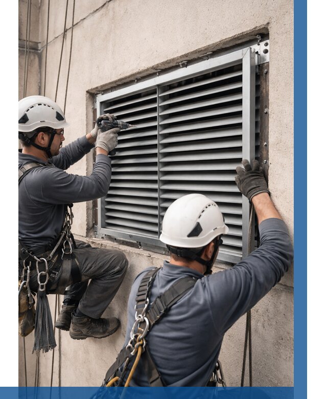 Монтаж вентиляционных решеток в Череповце от 4599 р. | ВЫСОТНИК-Чрп