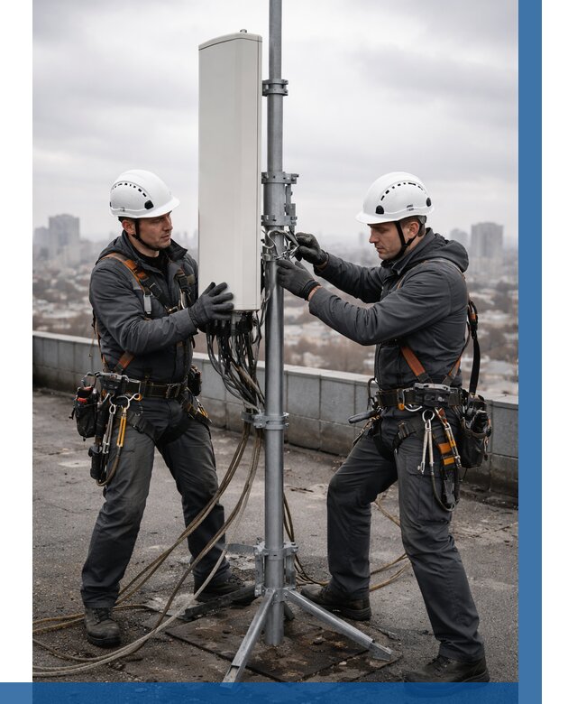 Монтаж антенн связи на крыше в Череповце от 8688 р. | ВЫСОТНИК-Чрп