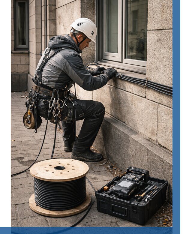 Прокладка оптоволоконного кабеля в Череповце от 818 р. | ВЫСОТНИК-Чрп