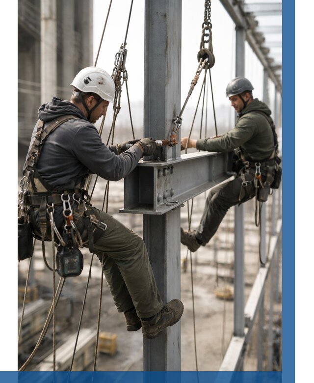 Монтаж металлоконструкций на высоте в Череповце от 3577 р. | ВЫСОТНИК-Чрп