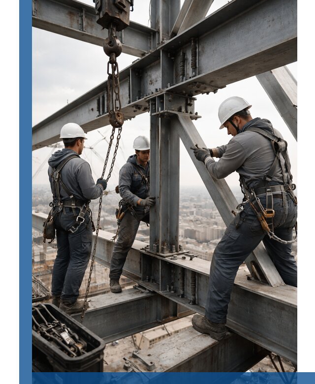 Профессиональный монтаж металлоконструкций на высоте в Череповце