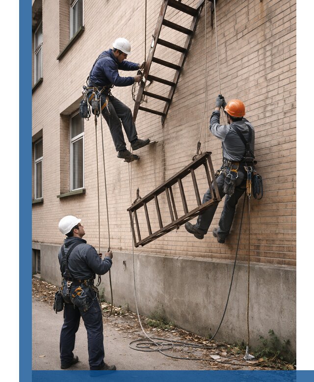 Демонтаж пожарной лестницы в Череповце быстро и безопасно