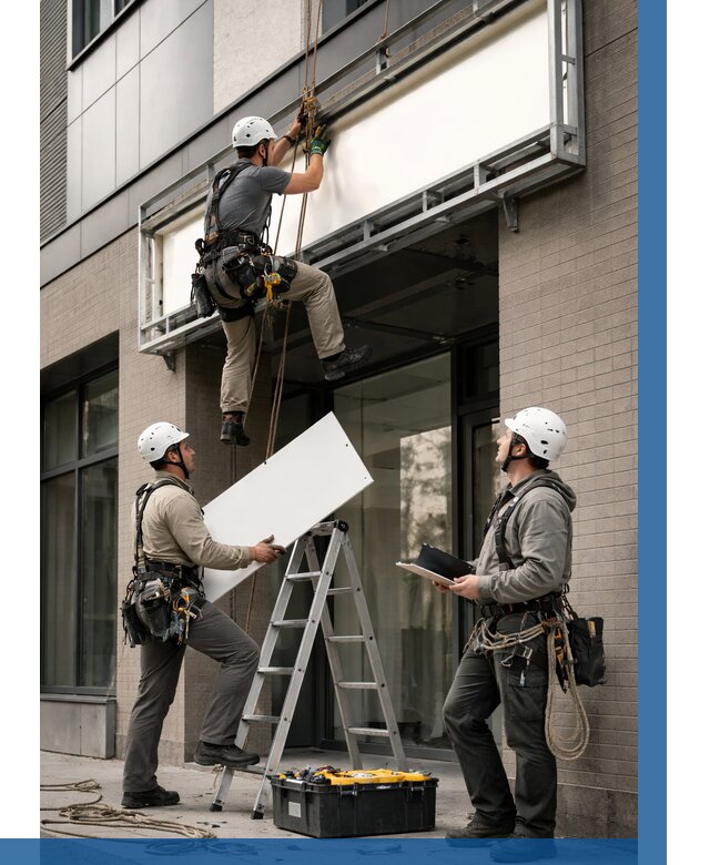 Монтаж светового короба в Череповце от 6644 р. | ВЫСОТНИК-Чрп