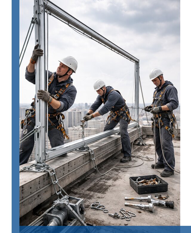 Монтаж крышных рекламных конструкций под ключ в Череповце