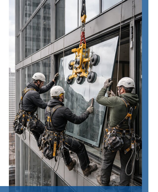 Фасадное остекление зданий под ключ в Череповце от 10221 р. | ВЫСОТНИК-Чрп