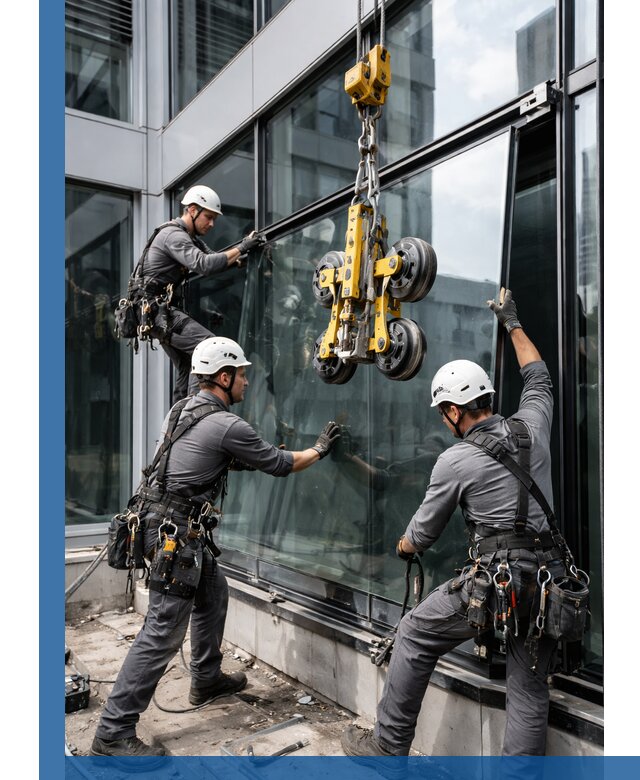 Структурное остекление фасадов в Череповце монтаж и обслуживание