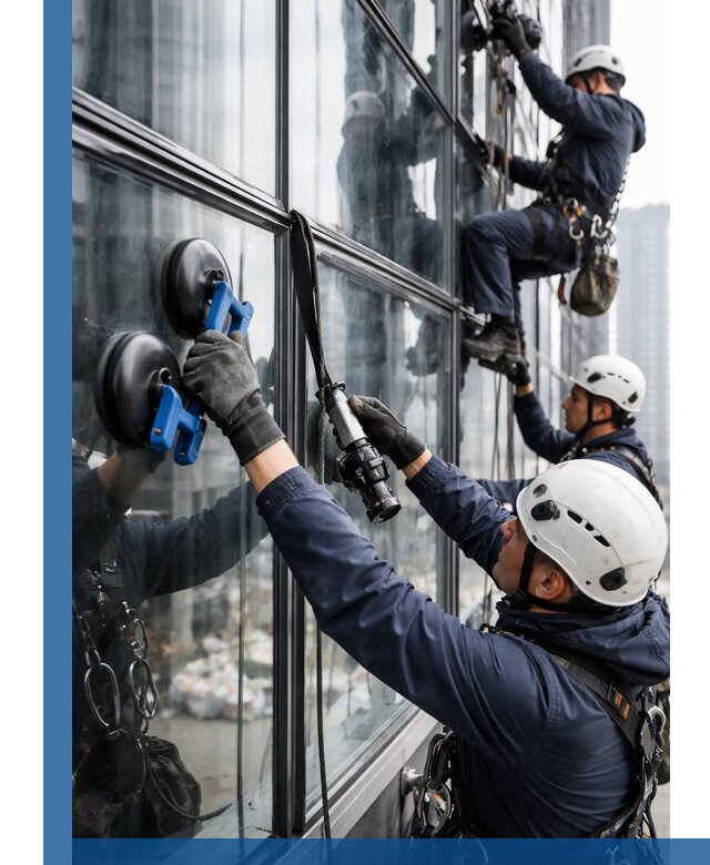 Радиусное остекление фасадов под ключ в Череповце с гарантиями