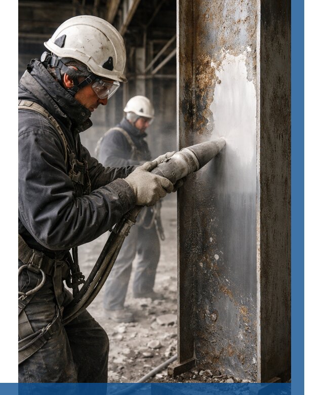 Удаление старой краски с металла в Череповце от 460 р. | ВЫСОТНИК-Чрп