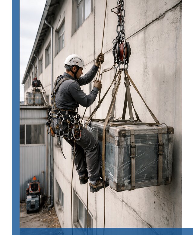 Подъем грузов на высоту в Череповце для промышленных объектов