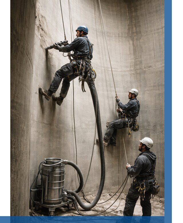 Зачистка силосов в Череповце от 4599 р. Договор и смета ВЫСОТНИК-Чрп