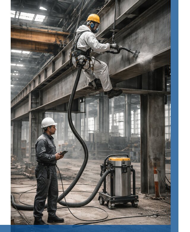 Обеспыливание конструкций в цехе в Череповце от 4293 р. | ВЫСОТНИК-Чрп