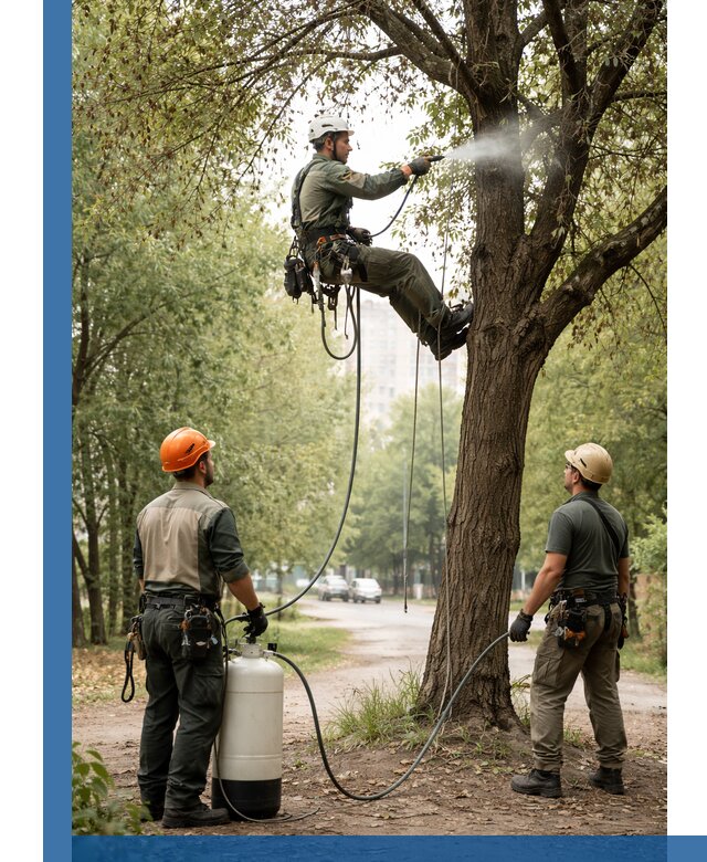 Обработка деревьев от вредителей в Череповце профессиональная защита