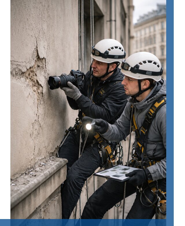 Фотофиксация дефектов фасада в Череповце от 4599 р. | ВЫСОТНИК-Чрп