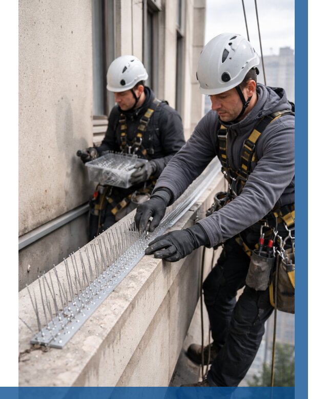 Установка шипов от птиц в Череповце от 869 р. | ВЫСОТНИК-Чрп