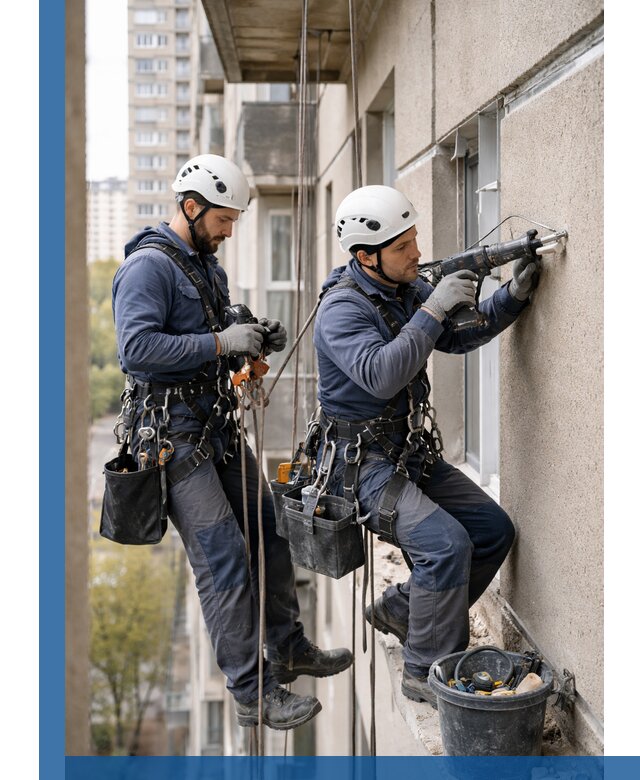 Промышленные альпинисты высотные работы и монтаж в Череповце